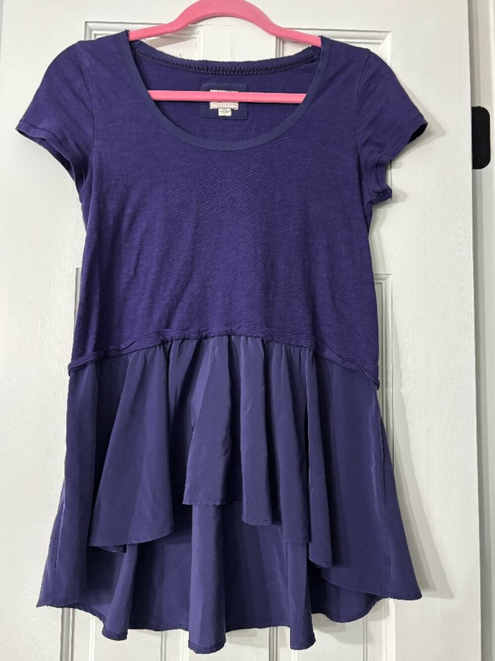 Anthropologie Postmark West End Peplum Top - Purple - XS